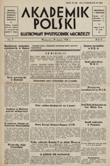 Akademik Polski : ilustrowany dwutygodnik młodzieży. R. 2, 1928, nr 3