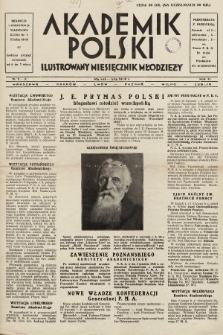Akademik Polski : ilustrowany miesięcznik młodzieży. R. 3, 1929, nr 1-2