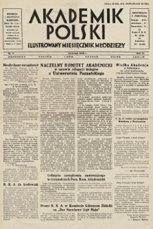Akademik Polski : ilustrowany miesięcznik młodzieży. 1929, nr 4