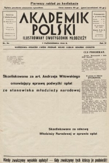 Akademik Polski : ilustrowany miesięcznik młodzieży. 1932, nr 9 (pierwszy nakład po konfiskacie)