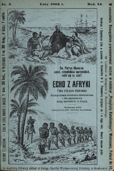 Echo z Afryki : katolickie miesięczne pismo dla popierania dzieła misyjnego. 1903, nr 2