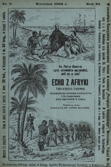 Echo z Afryki : katolickie miesięczne pismo dla popierania dzieła misyjnego. 1903, nr 9
