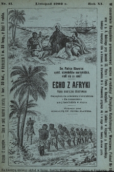Echo z Afryki : katolickie miesięczne pismo dla popierania dzieła misyjnego. 1903, nr 11