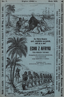 Echo z Afryki : katolickie miesięczne pismo dla popierania dzieła misyjnego. 1904, nr 7
