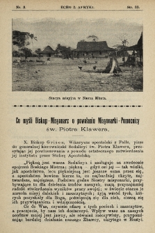 Echo z Afryki : pismo miesięczne illustrowane dla poparcia misyj katolickich w Afryce. 1911, nr 3