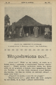 Echo z Afryki : pismo miesięczne illustrowane dla poparcia misyj katolickich w Afryce. 1911, nr 12