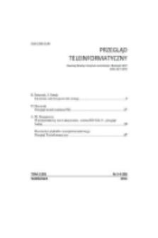 Przegląd Teleinformatyczny = Teleinformatics Review. T. 2, 2014, nr 3/4