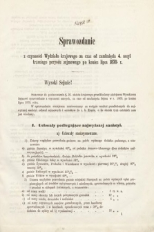 [Kadencja III, sesja I, al. 4] Alegaty do Sprawozdań Stenograficznych z Pierwszej Sesyi Trzeciego Peryodu Sejmu Galicyjskiego z roku 1870. Alegat 4