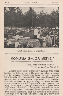 Echo z Afryki : katolickie pismo miesięczne dla poparcia działalności misyjnej w Afryce. 1917, nr 11