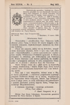 Echo z Afryki : katolickie pismo miesięczne dla poparcia działalności misyjnej w Afryce. 1925, nr 5