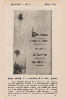 Echo z Afryki : katolickie pismo miesięczne dla poparcia działalności misyjnej w Afryce. 1925, nr 7