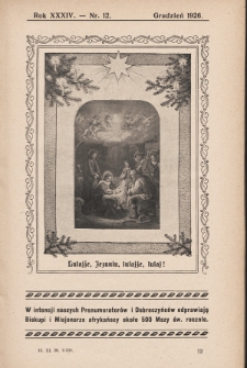 Echo z Afryki : katolickie pismo miesięczne dla poparcia działalności misyjnej w Afryce. 1926, nr 12