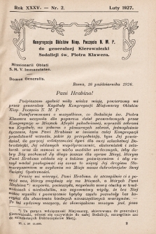 Echo z Afryki : katolickie pismo miesięczne dla poparcia działalności misyjnej w Afryce. 1927, nr 2