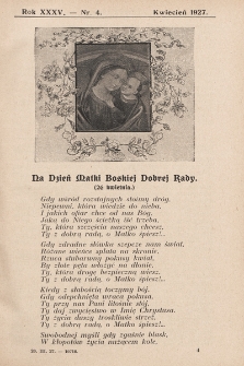 Echo z Afryki : katolickie pismo miesięczne dla poparcia działalności misyjnej w Afryce. 1927, nr 4