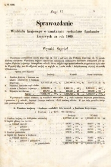 [Kadencja III, sesja I, al. 6] Alegaty do Sprawozdań Stenograficznych z Pierwszej Sesyi Trzeciego Peryodu Sejmu Galicyjskiego z roku 1870. Alegat 6