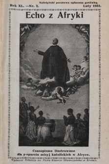 Echo z Afryki : katolickie pismo miesięczne dla poparcia działalności misyjnej w Afryce. 1932, nr 2