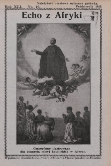 Echo z Afryki : katolickie pismo miesięczne dla poparcia działalności misyjnej w Afryce. 1933, nr 10