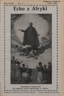 Echo z Afryki : katolickie pismo miesięczne dla poparcia działalności misyjnej w Afryce. 1934, nr 7