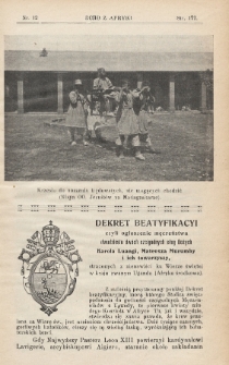 Echo z Afryki : katolicki miesięcznik misyjny illustrowany. 1912, nr 12