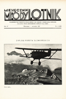 Młody Lotnik : wydawnictwo Komitetu Stołecznego Ligi Obrony Powietrznej Państwa. 1927, nr 9