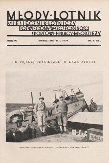 Młody Lotnik : miesięcznik lotniczy : poświęcony w szczególności sportowi i pracy młodzieży. 1929, nr 5