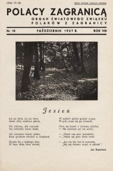 Polacy Zagranicą : organ Światowego Związku Polaków z Zagranicy. 1937, nr 10