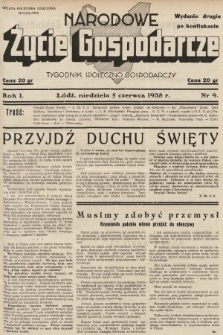 Narodowe Życie Gospodarcze : tygodnik społeczno-gospodarczy. 1938, nr 9