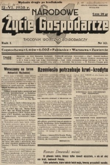 Narodowe Życie Gospodarcze : tygodnik społeczno-gospodarczy. 1938, nr 10