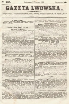 Gazeta Lwowska. 1852, nr 205