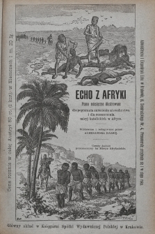 Echo z Afryki : pismo miesięczne illustrowane dla popierania zniesienia niewolnictwa i dla rozszerzania misyj katolickich w Afryce. 1893, nr 10