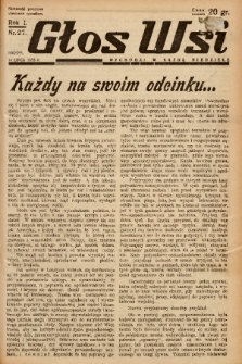 Głos Wsi. 1933, nr 27