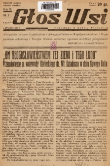 Głos Wsi. 1935, nr 1