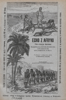 Echo z Afryki : pismo miesięczne illustrowane dla popierania zniesienia niewolnictwa i dla rozszerzania misyj katolickich w Afryce. 1895, nr 3