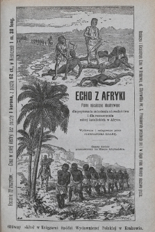 Echo z Afryki : pismo miesięczne illustrowane dla popierania zniesienia niewolnictwa i dla rozszerzania misyj katolickich w Afryce. 1895, nr 9