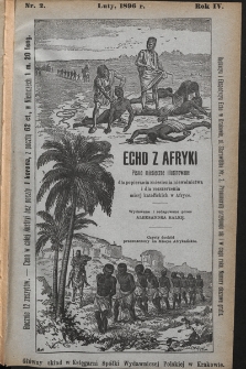 Echo z Afryki : pismo miesięczne illustrowane dla popierania zniesienia niewolnictwa i dla rozszerzania misyj katolickich w Afryce. 1896, nr 2