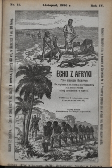 Echo z Afryki : pismo miesięczne illustrowane dla popierania zniesienia niewolnictwa i dla rozszerzania misyj katolickich w Afryce. 1896, nr 11