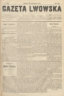 Gazeta Lwowska. 1908, nr 274