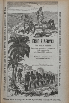 Echo z Afryki : pismo miesięczne illustrowane dla popierania zniesienia niewolnictwa i dla rozszerzania misyj katolickich w Afryce. 1897, nr 7