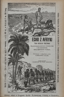 Echo z Afryki : pismo miesięczne illustrowane dla popierania zniesienia niewolnictwa i dla rozszerzania misyj katolickich w Afryce. 1897, nr 9