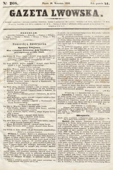 Gazeta Lwowska. 1852, nr 208