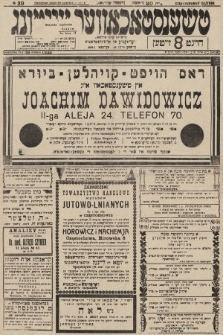 Čenstokower Cajtung = Częstochower Cajtung : eršajnt jeden frajtog. 1930, nr 39