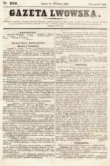 Gazeta Lwowska. 1852, nr 209