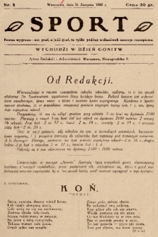 Sport : wychodzi w dzień gonitw. 1926, nr 2