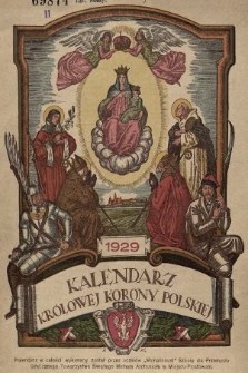 Kalendarz Królowej Korony Polskiej na Rok Pański 1929