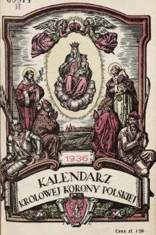 Kalendarz Królowej Korony Polskiej na Rok Pański 1936