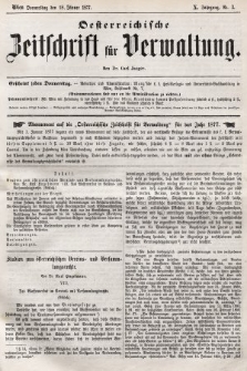 Oesterreichische Zeitschrift für Verwaltung. Jg. 10, 1877, nr 3