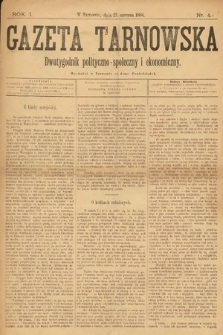 Gazeta Tarnowska : dwutygodnik polityczno-społeczny i ekonomiczny. 1884, nr 4