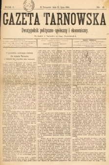 Gazeta Tarnowska : dwutygodnik polityczno-społeczny i ekonomiczny. 1884, nr 6