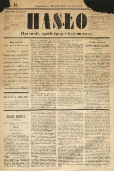 Hasło : dziennik społeczno-ekonomiczny. 1875, nr 2