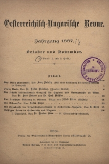 Oesterreichisch-Ungarische Revue. Jg. [2], 1887, Bd. 4, Heft 1 und 2